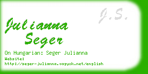 julianna seger business card